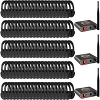 Talent Noir Premium Personal Listening Headphone 100 Pack with 3 Transmitters